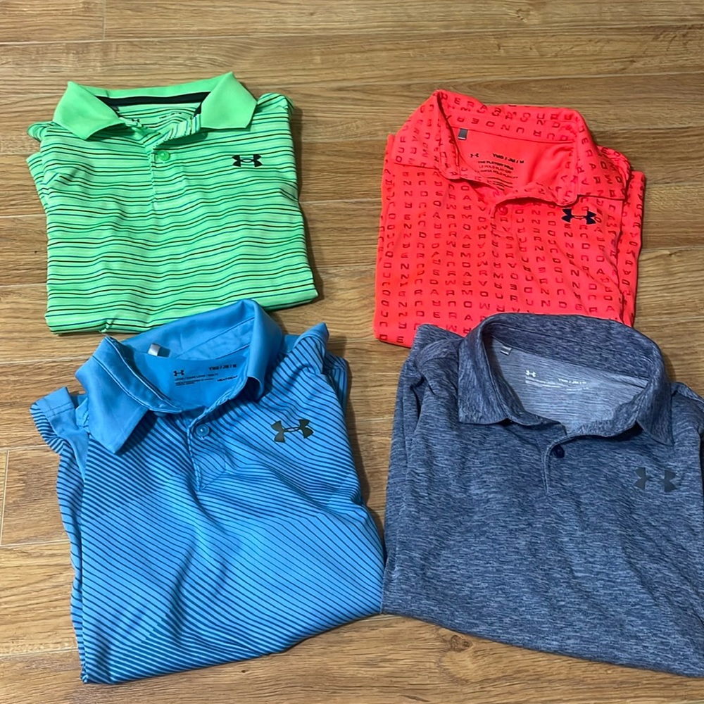 Boys Under Armour Dri fit golf polo